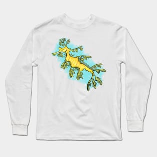 Cute leafy seadragon cartoon Long Sleeve T-Shirt